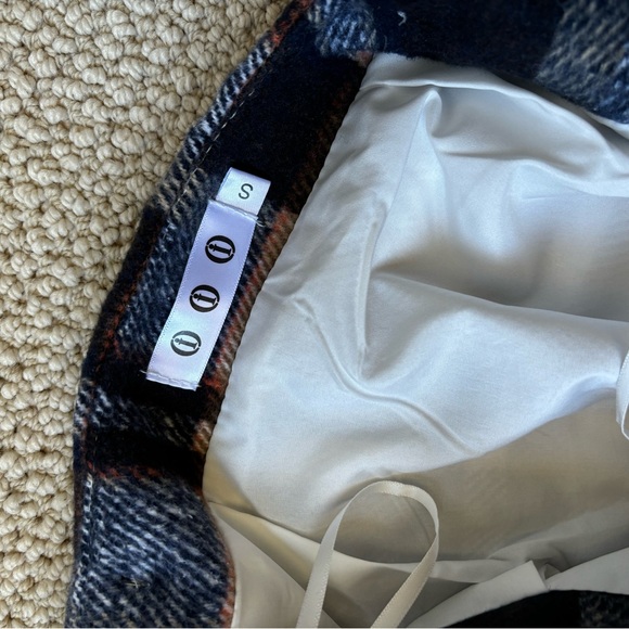 Black, Brown and Tan Plaid Skirt, Size Small from Amazon. - Picture 2 of 4